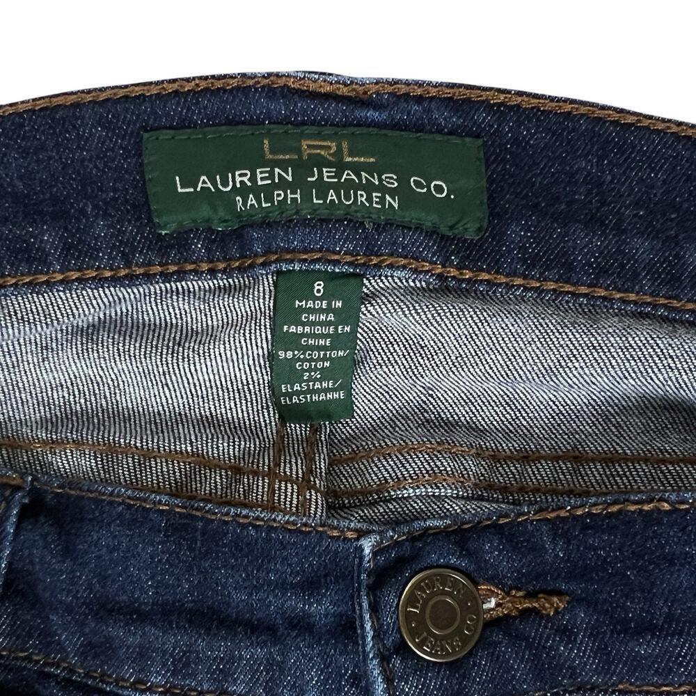 Lauren Ralph Lauren LRL Modern Skinny Jeans Women 8 30x30 Denim Preppy Classic - Picture 8 of 16